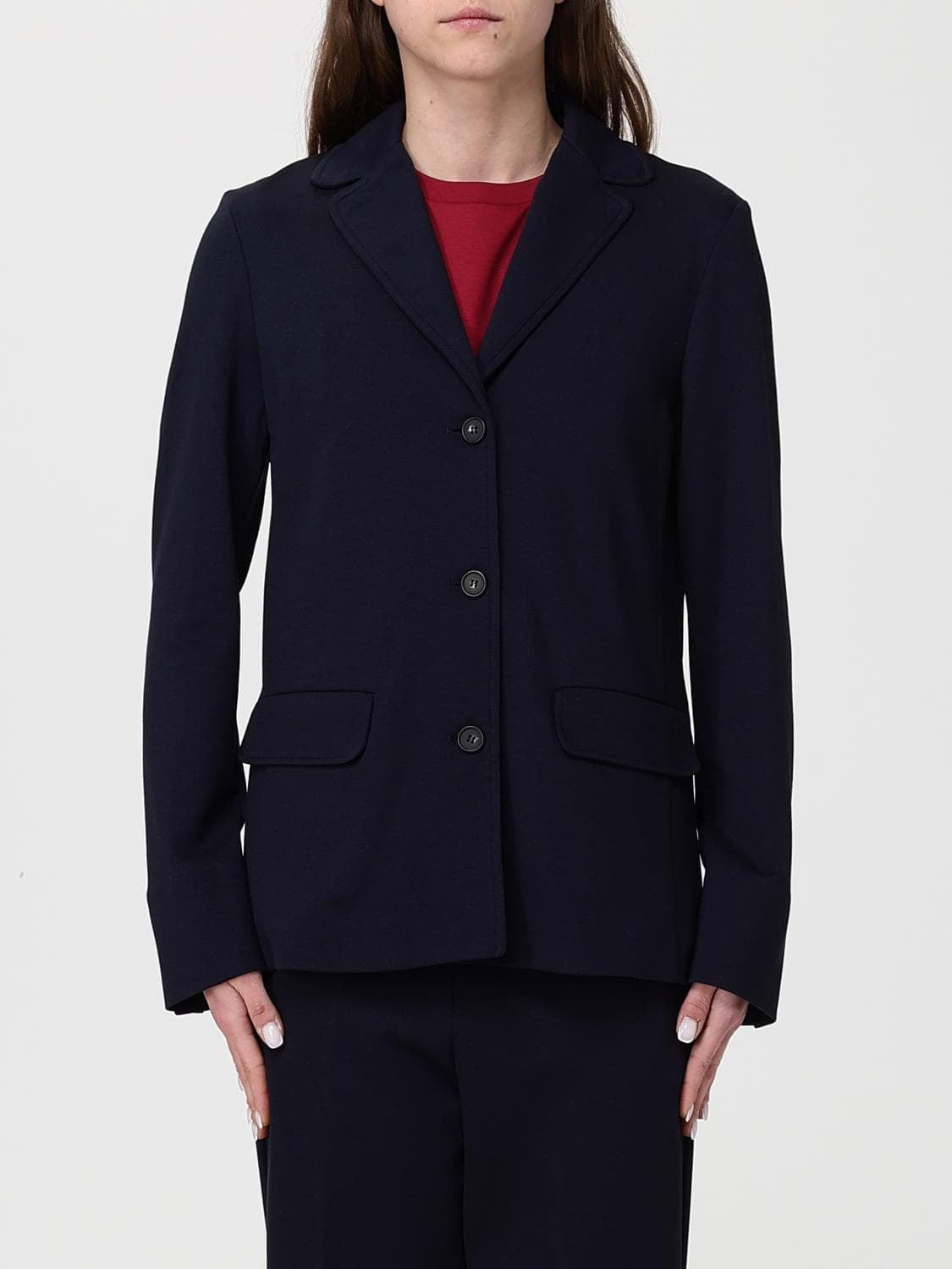 Mm Max Mara Single Breasted Blazer in Viscose