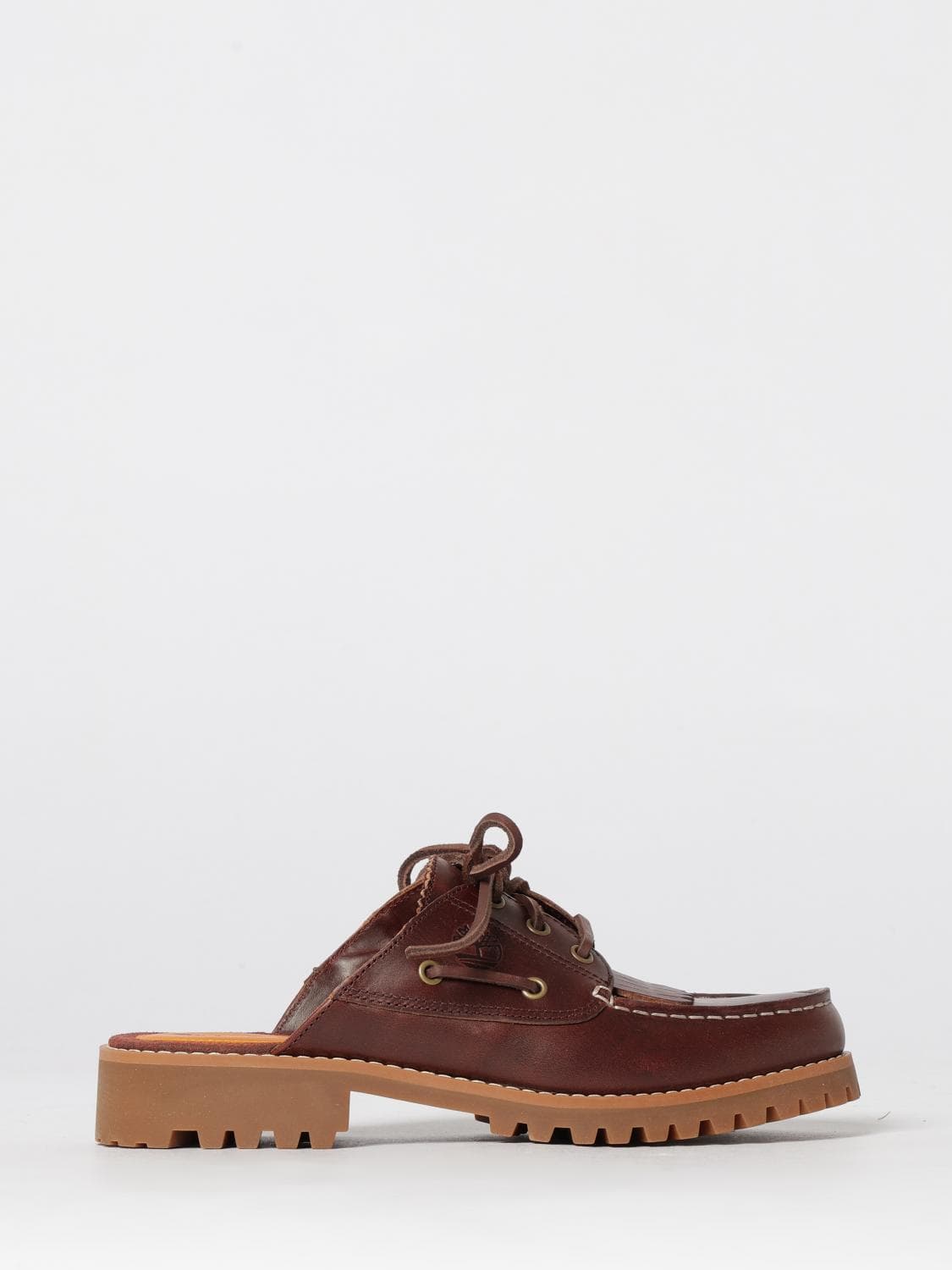 Timberland Authentic Leather Clogs with Fringes