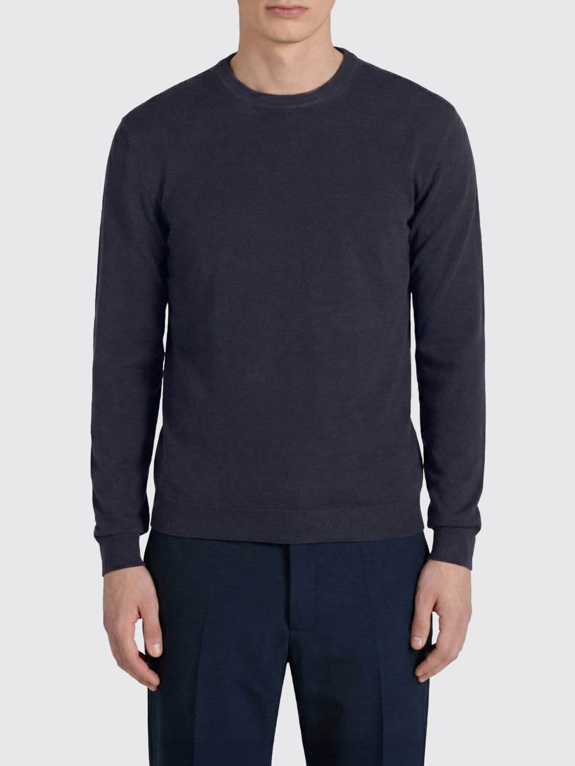 Zanone Cotton Crew Neck Sweater