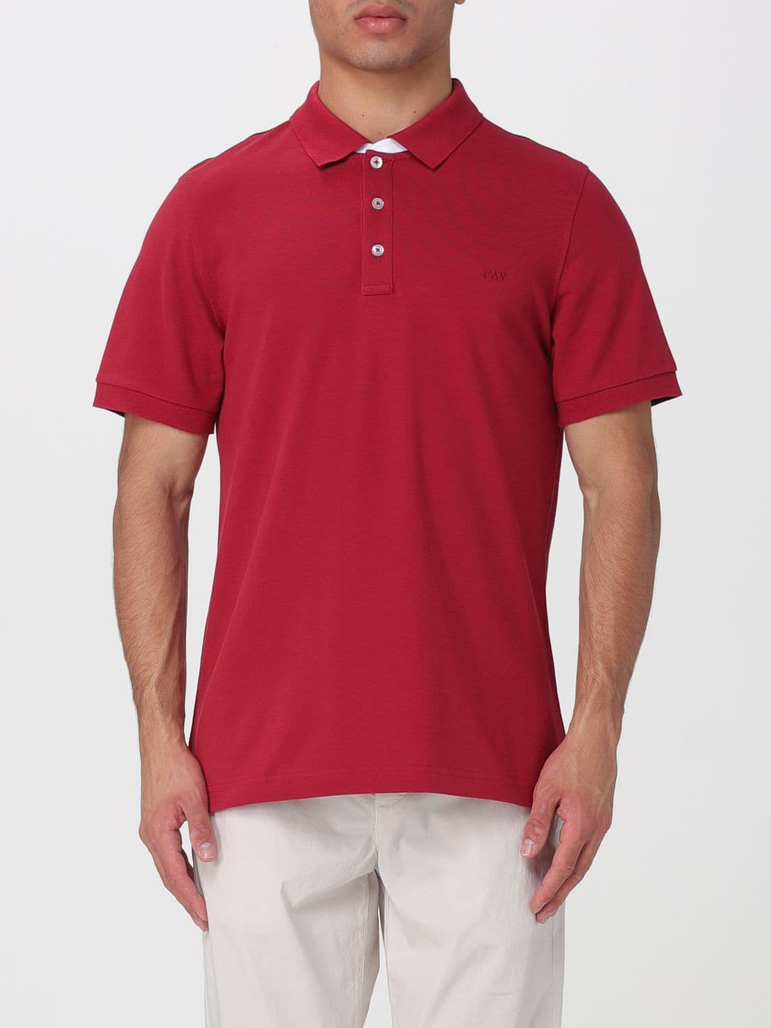 Fay Stretch Cotton Polo Shirt