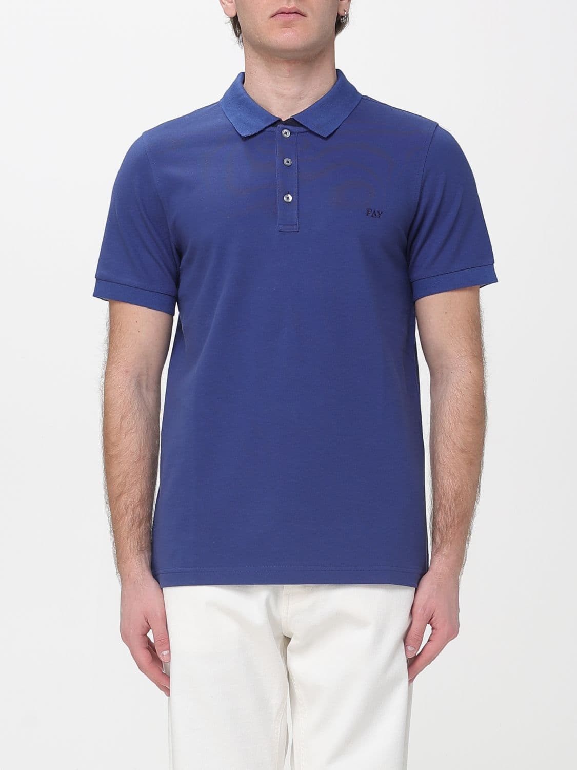 Fay Stretch Cotton Polo Shirt