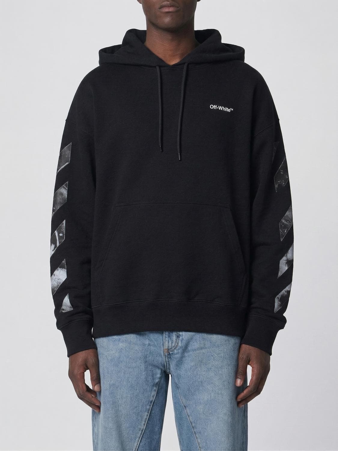 Off-White Arrow Logo Cotton Hoodie
