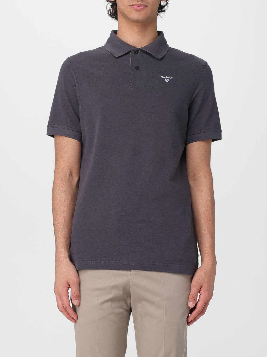 Barbour Cotton Polo Shirt with Logo · L