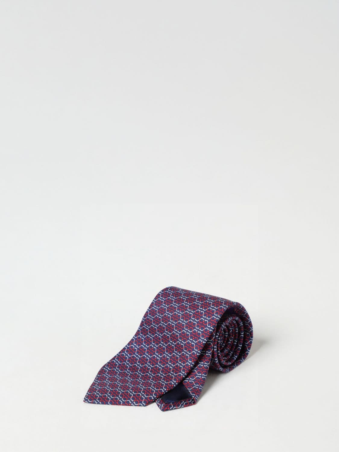 Ferragamo Gancini Printed Silk Tie