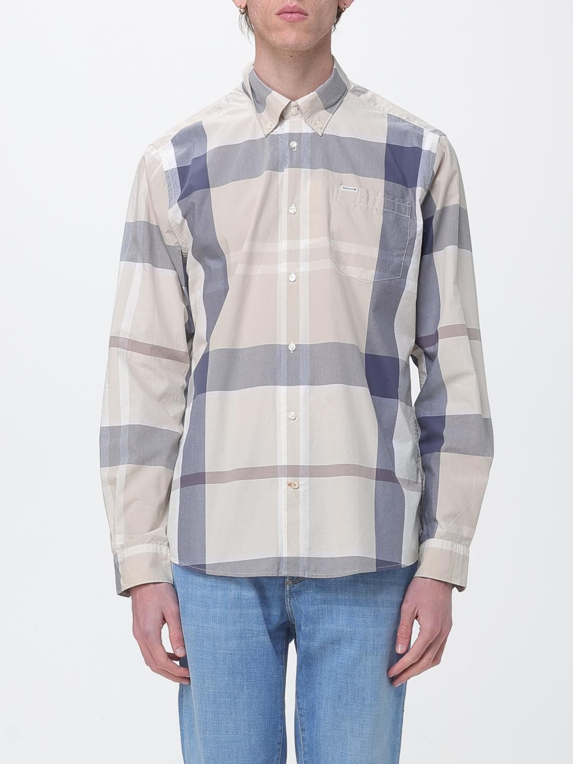 Barbour Cotton Shirt with Vintage Check Pattern