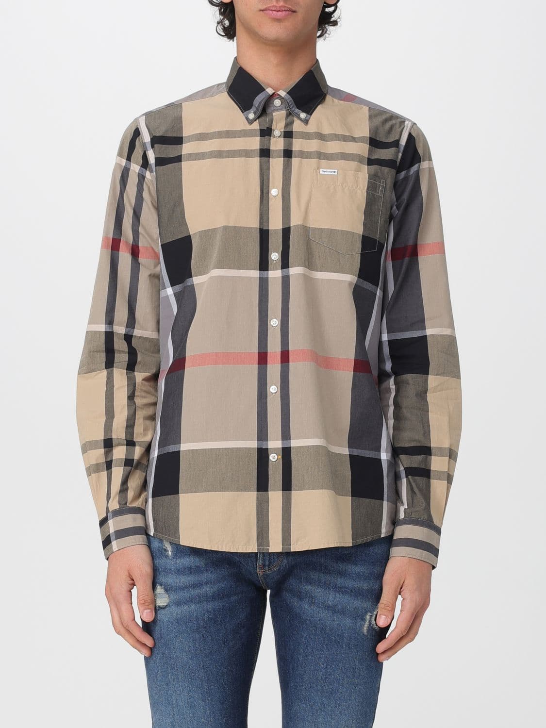 Barbour Cotton Shirt with Vintage Check Pattern · XL