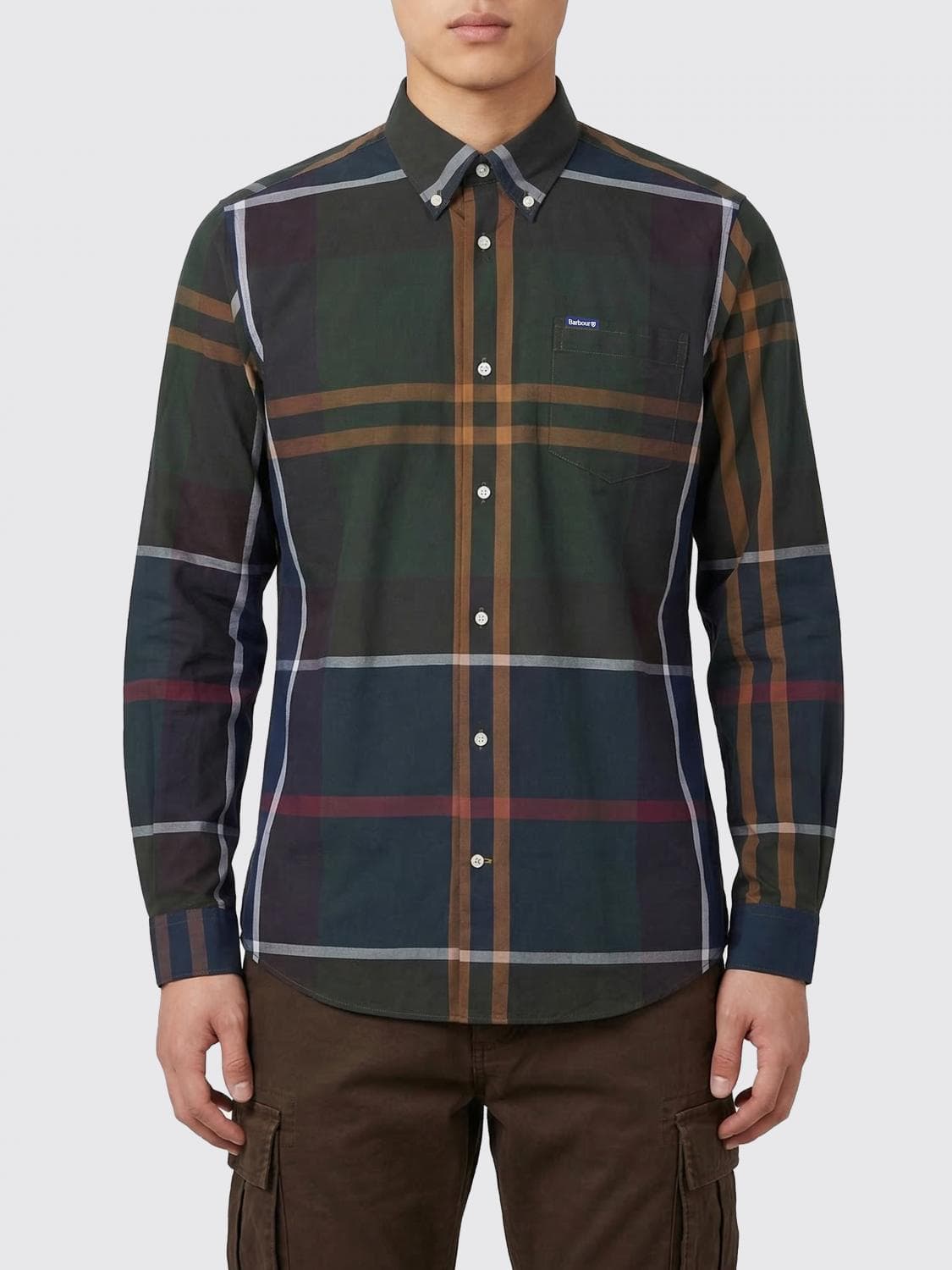 Barbour Cotton Shirt with Vintage Check Pattern