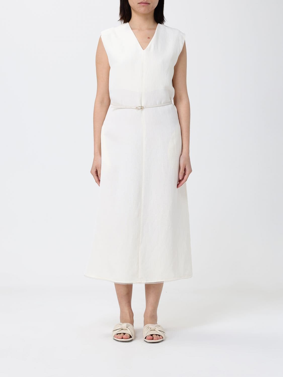 Fabiana Filippi Dress in Viscose and Linen