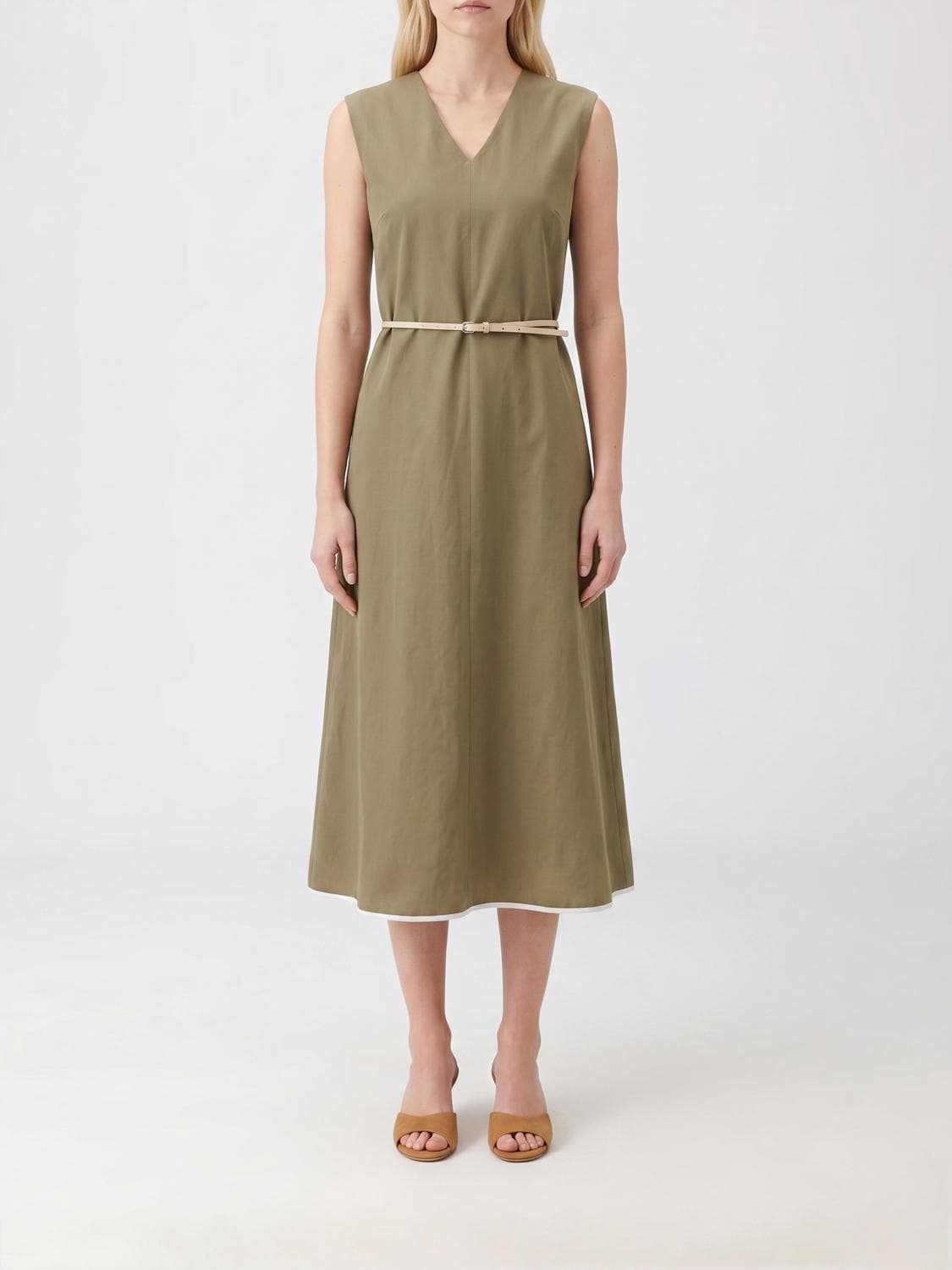 Fabiana Filippi Dress in Viscose and Linen · 38