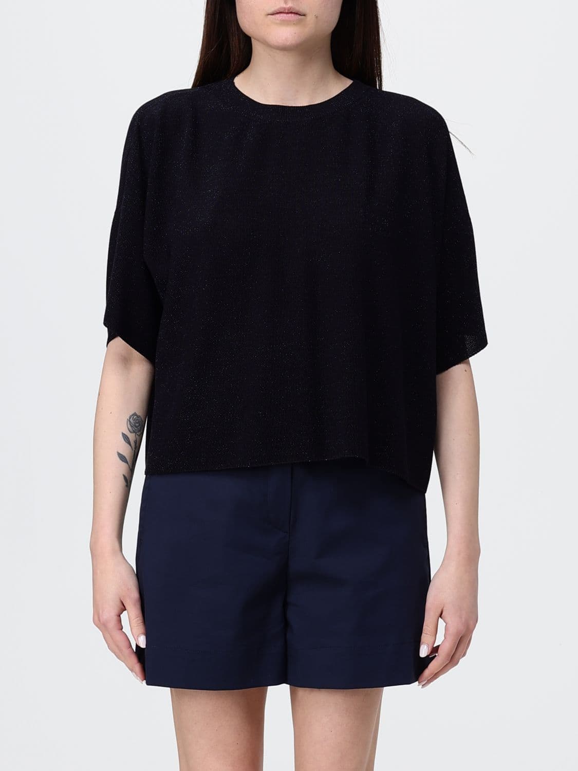 Fabiana Filippi Cotton Blend Knit Top