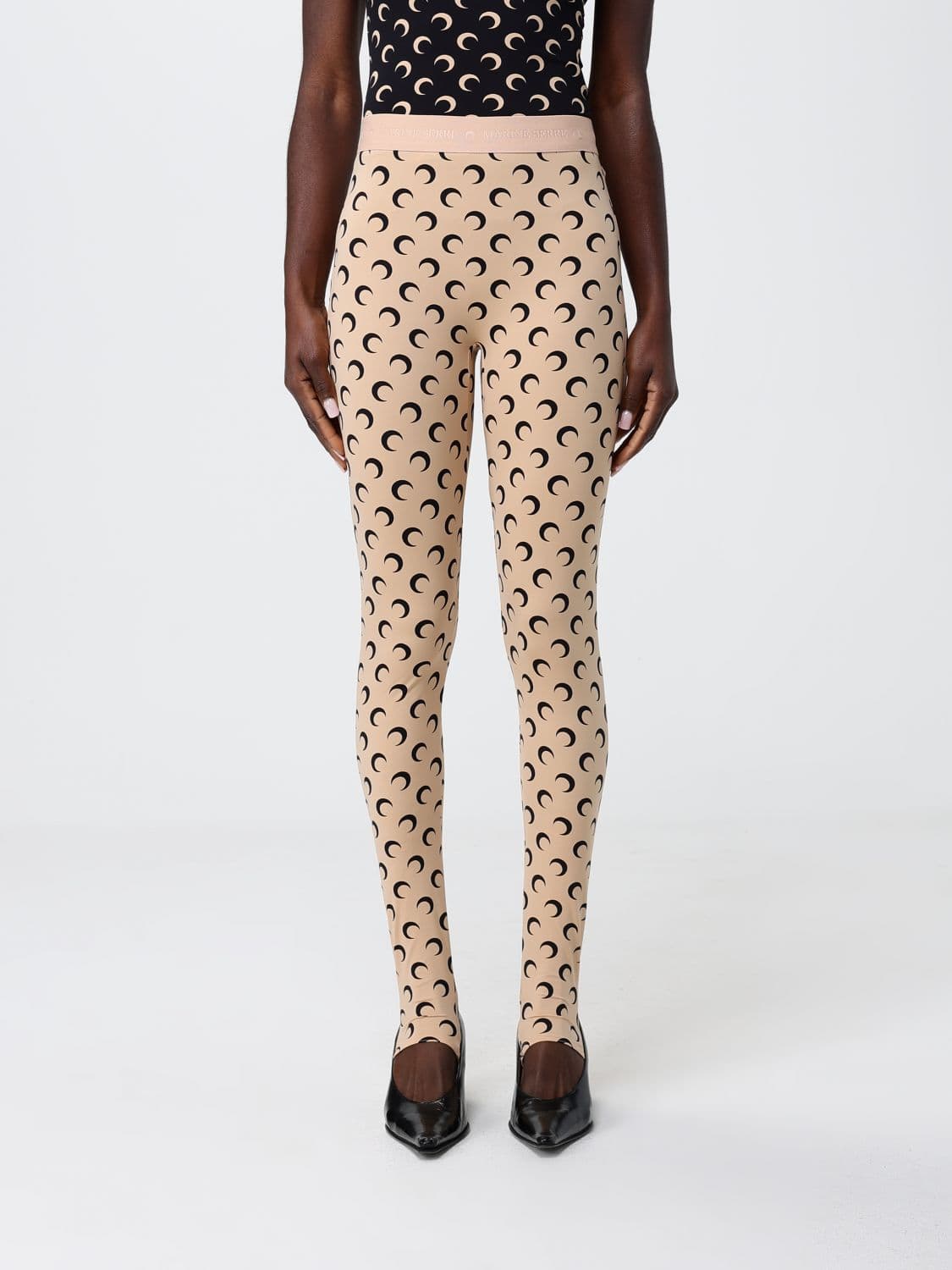 Marine Serre Printed Stretch Technical Fabric Leggings