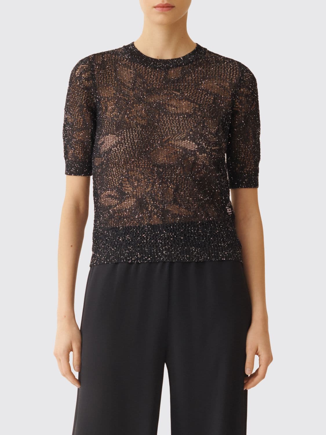 Fabiana Filippi Floral Crew Neck Sweater