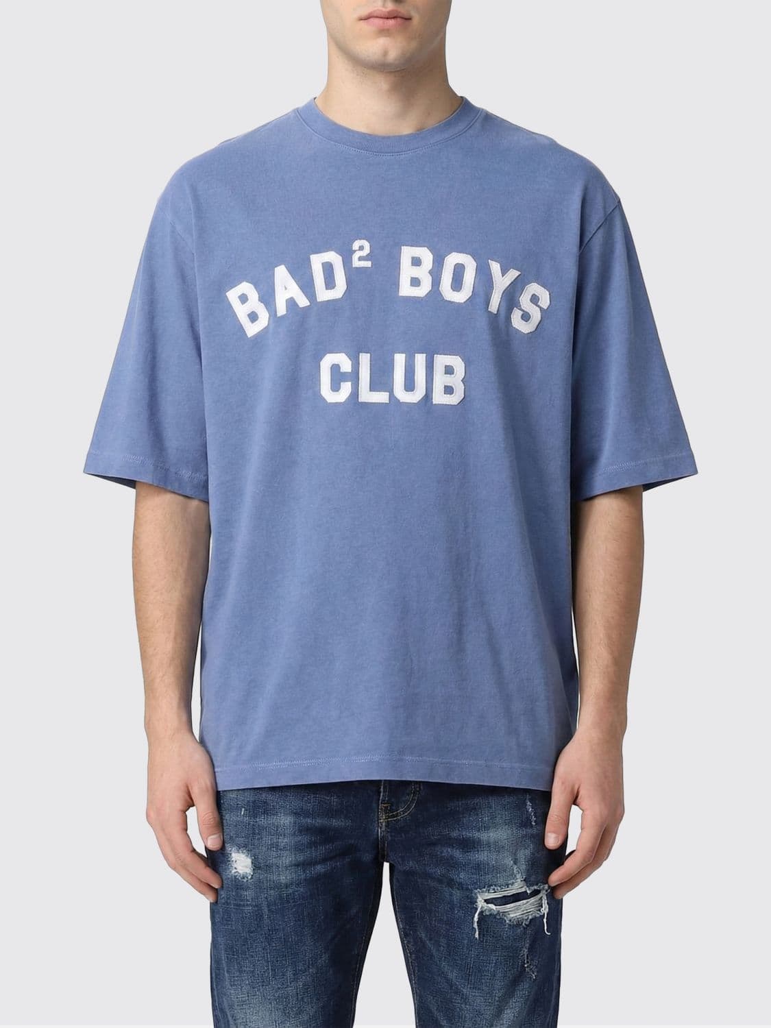 Dsquared2 Cotton Crew Neck T-Shirt with Slogan