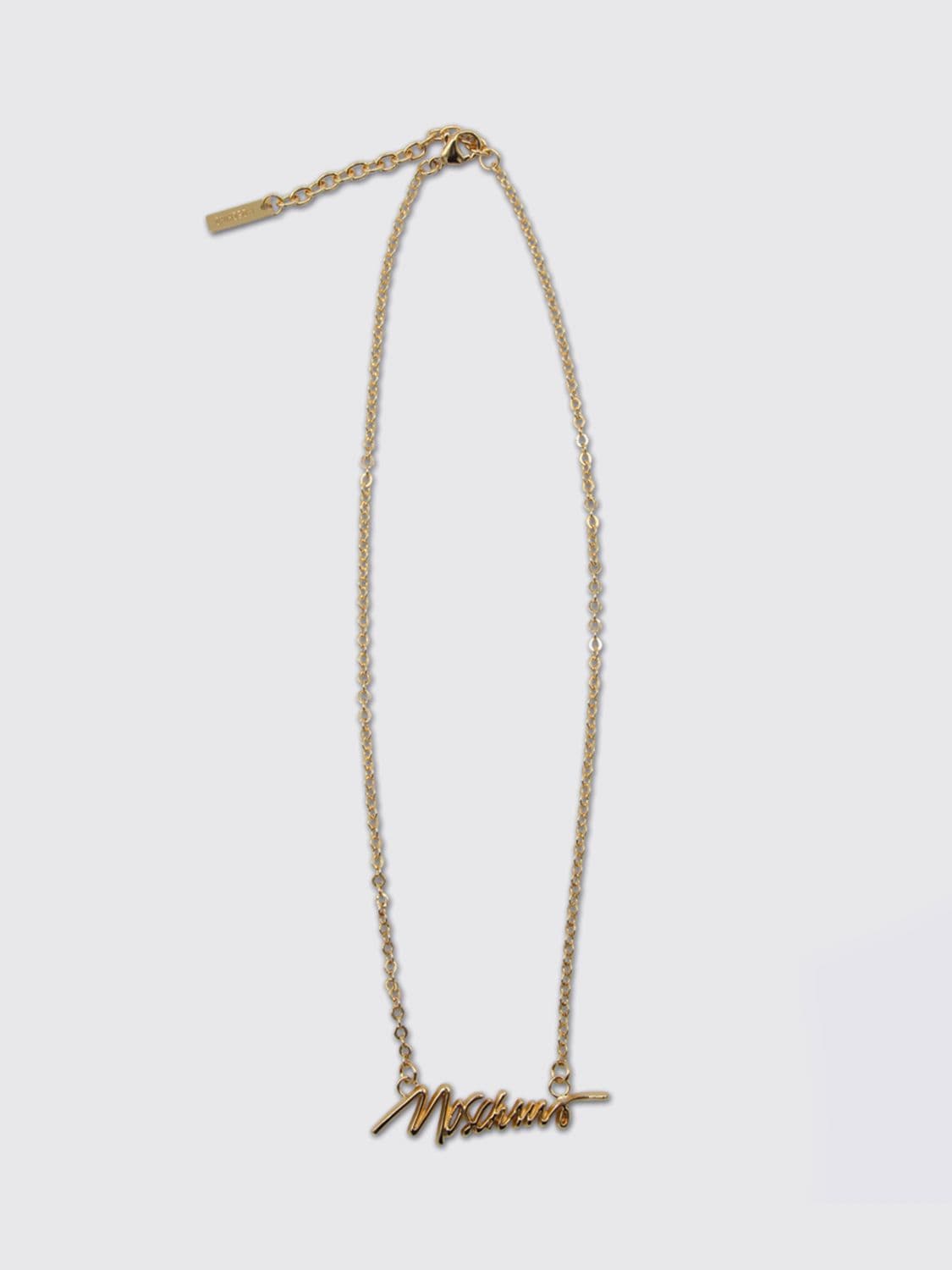 Moschino Couture Metal Necklace with Logo