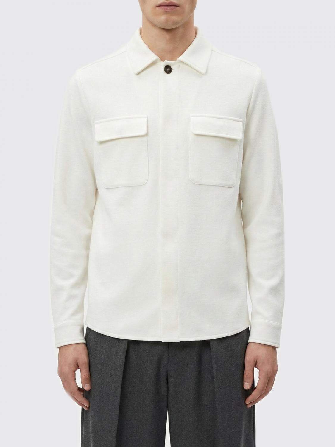 Eleventy Cotton Blend Shirt Jacket