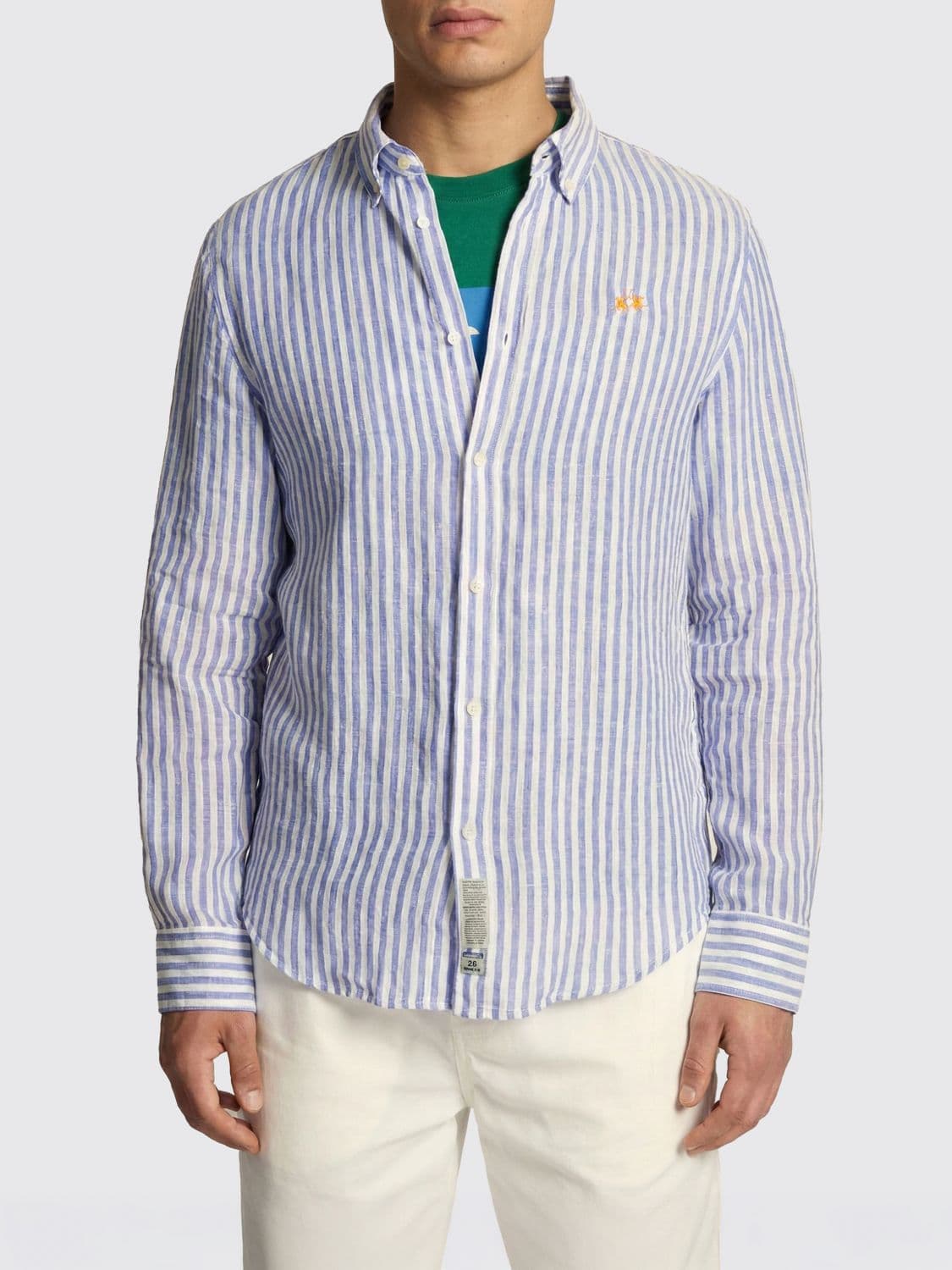 La Martina Striped Linen Shirt