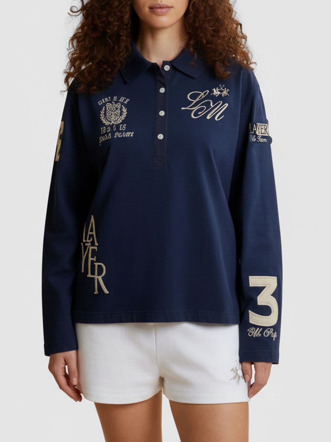 La Martina Cotton Polo Shirt with Logo