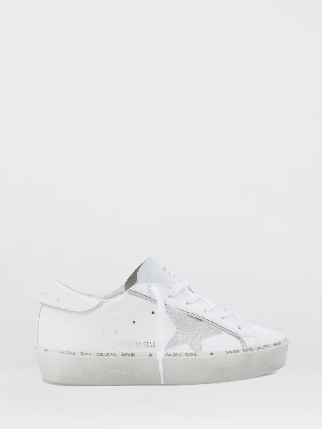 Golden Goose Leather Hi Star Sneakers
