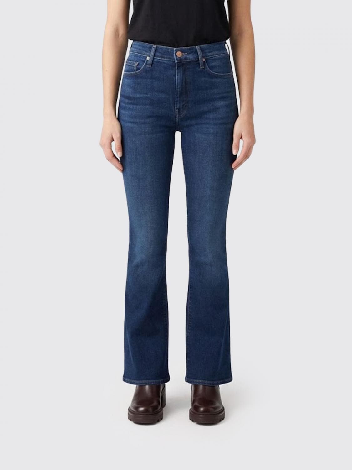 Mother Flared Jeans in Stretch Denim