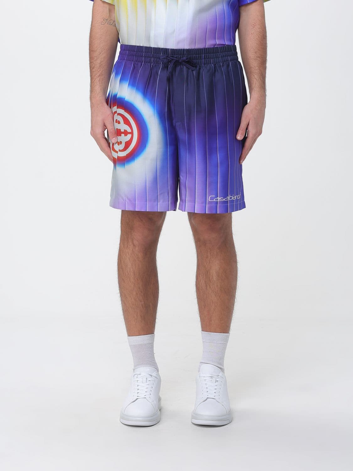 Casablanca Printed Silk Shorts