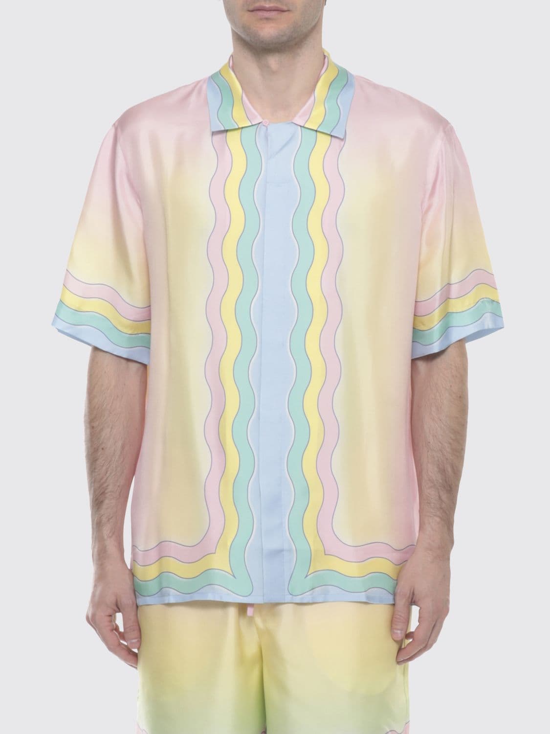 Casablanca For The Love Of Dance Printed Silk Shirt