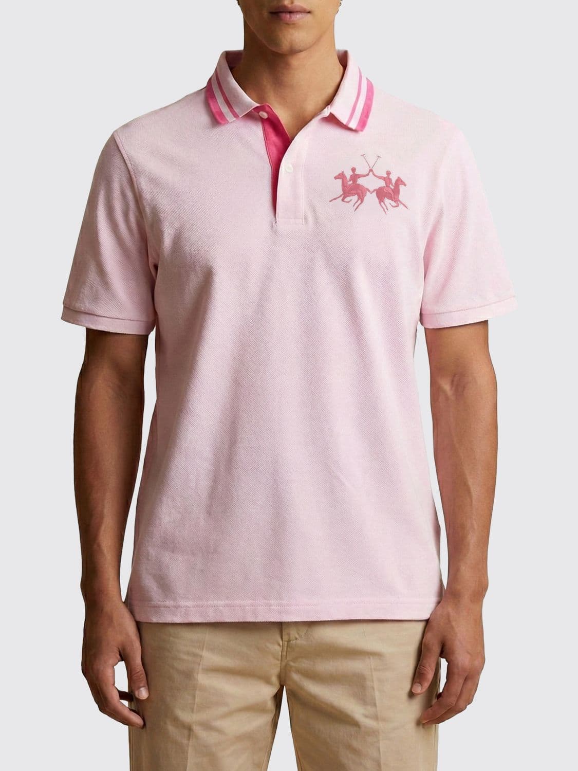 La Martina Cotton Polo Shirt with Logo