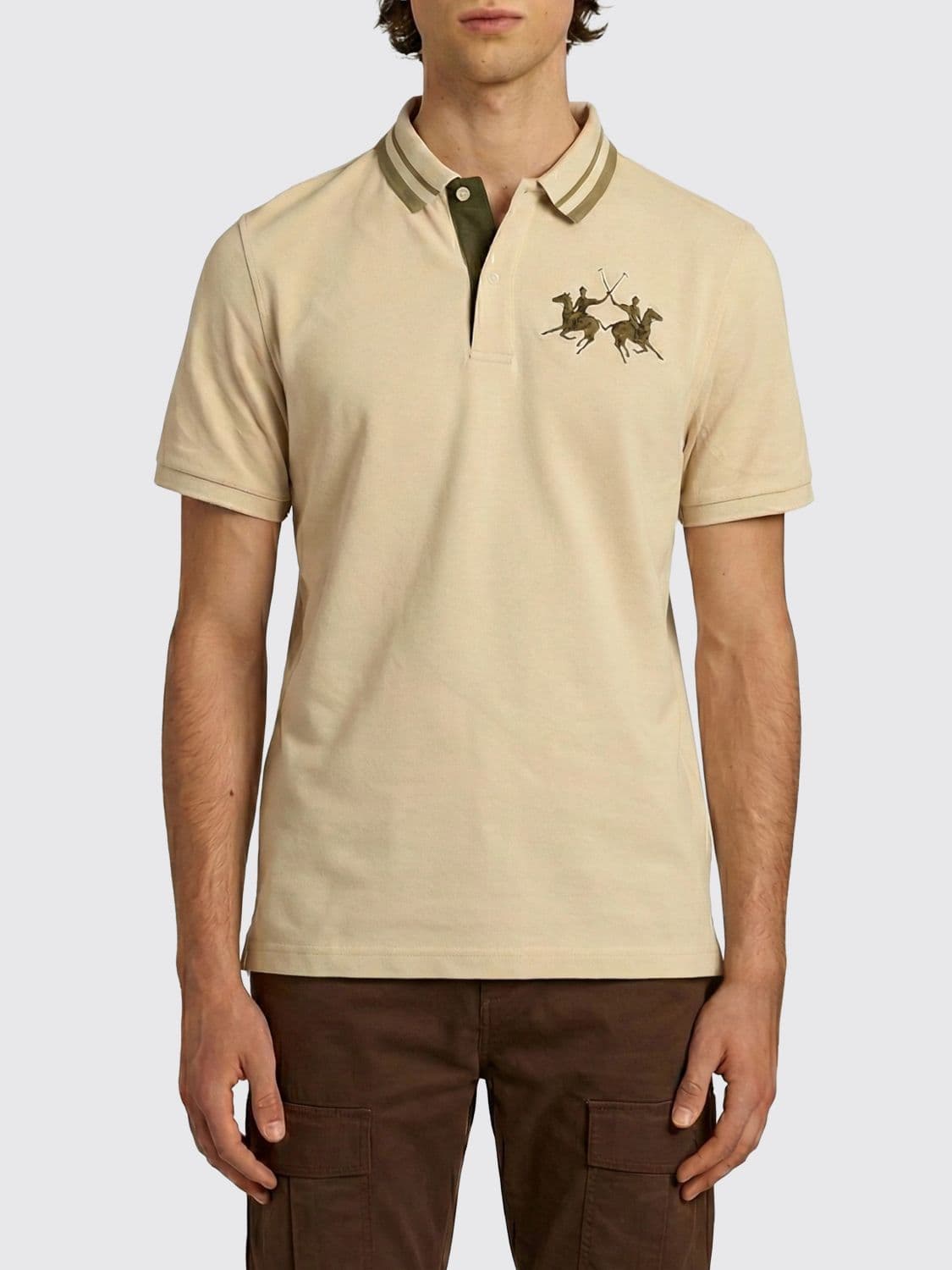 La Martina Cotton Polo Shirt with Logo