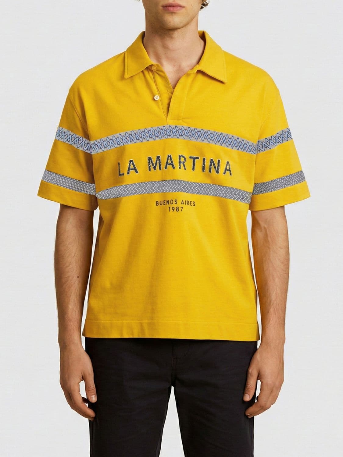 La Martina Cotton Polo with Logo