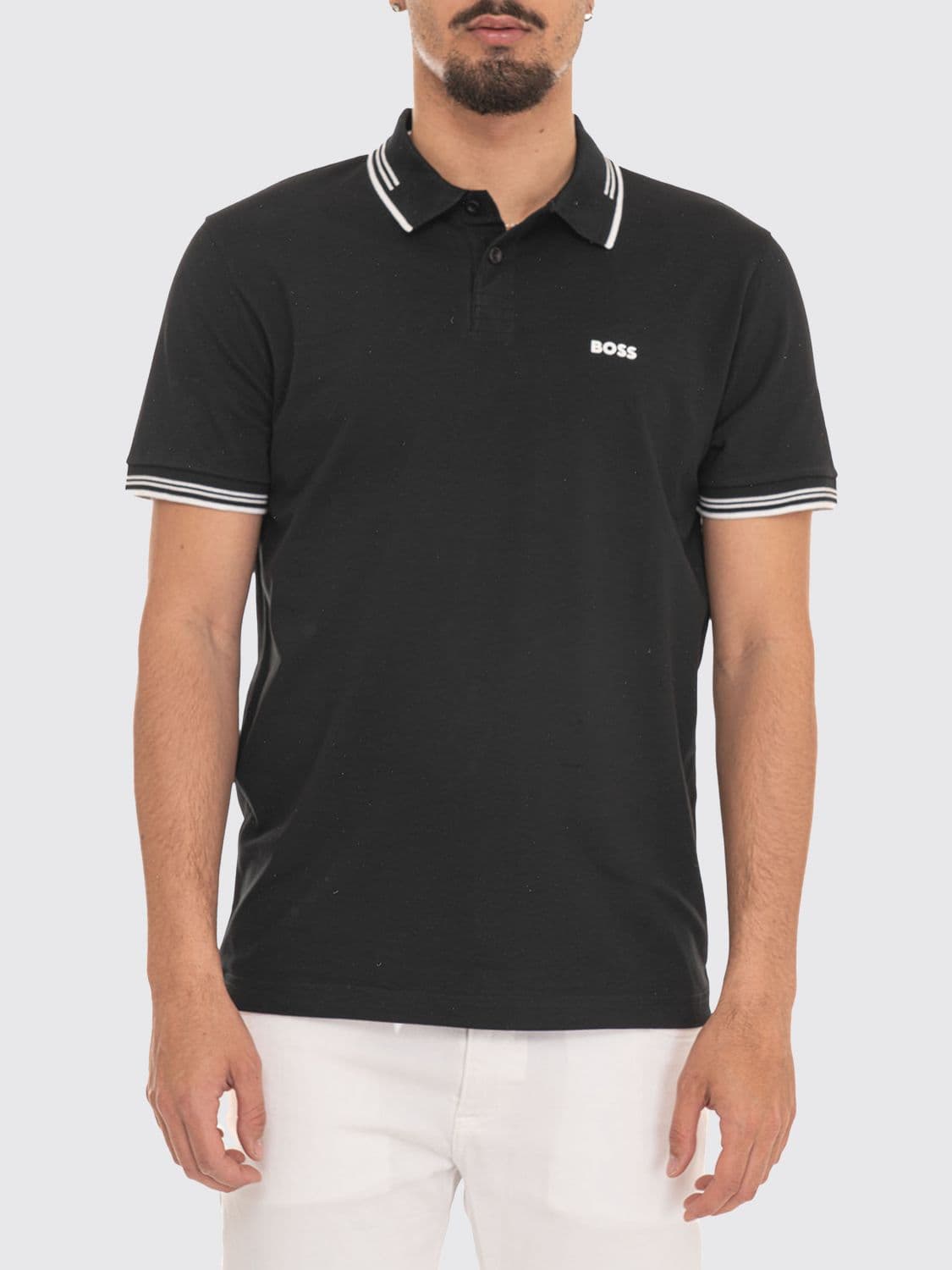Boss Cotton Polo with Logo · XXL