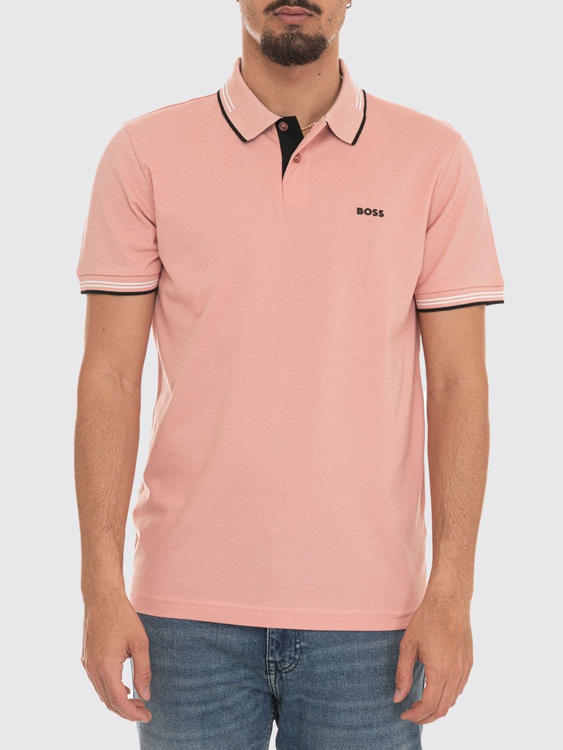 Boss Cotton Polo with Logo