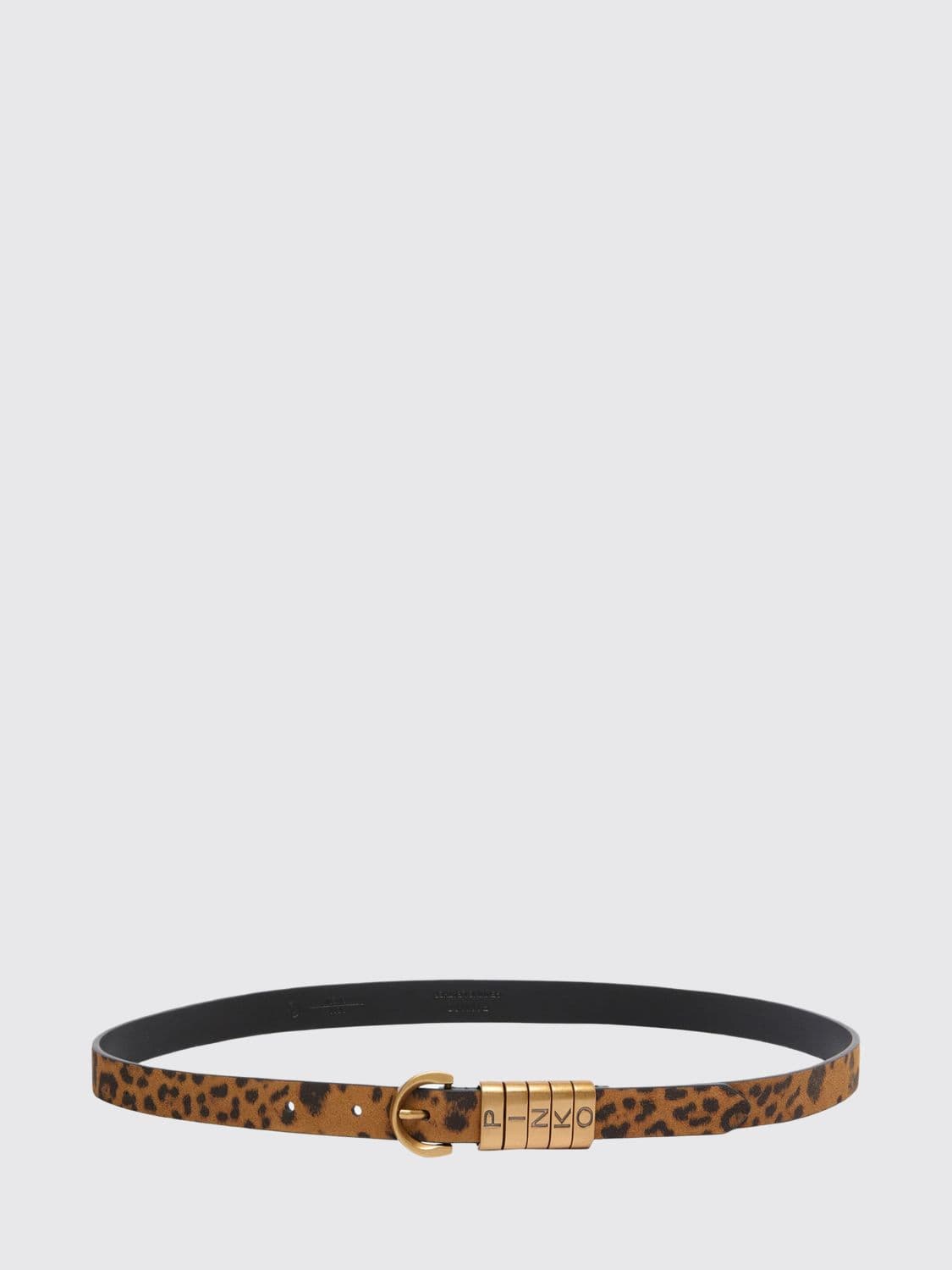 Pinko Animal Print Belt with Logo
