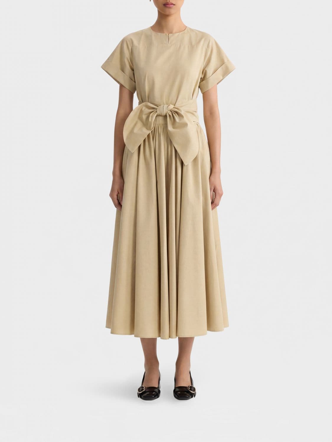 Patou Cotton Poplin Midi Dress