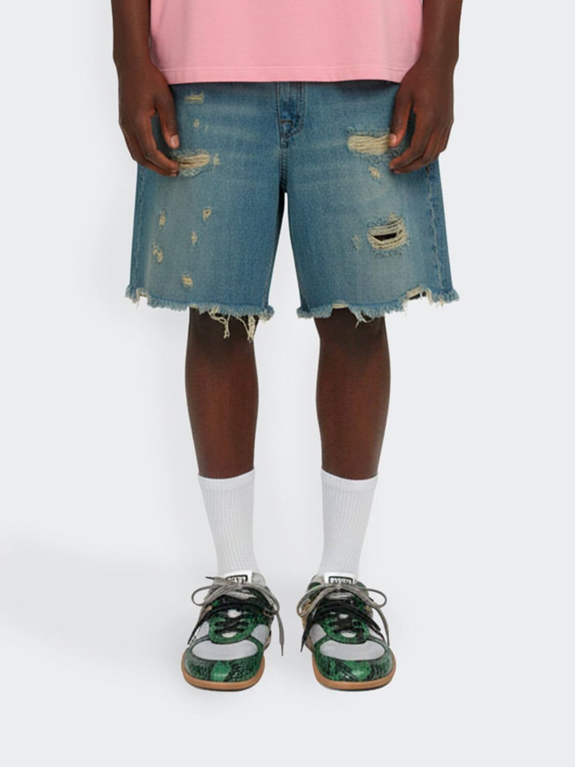 Barrow Distressed Denim Shorts
