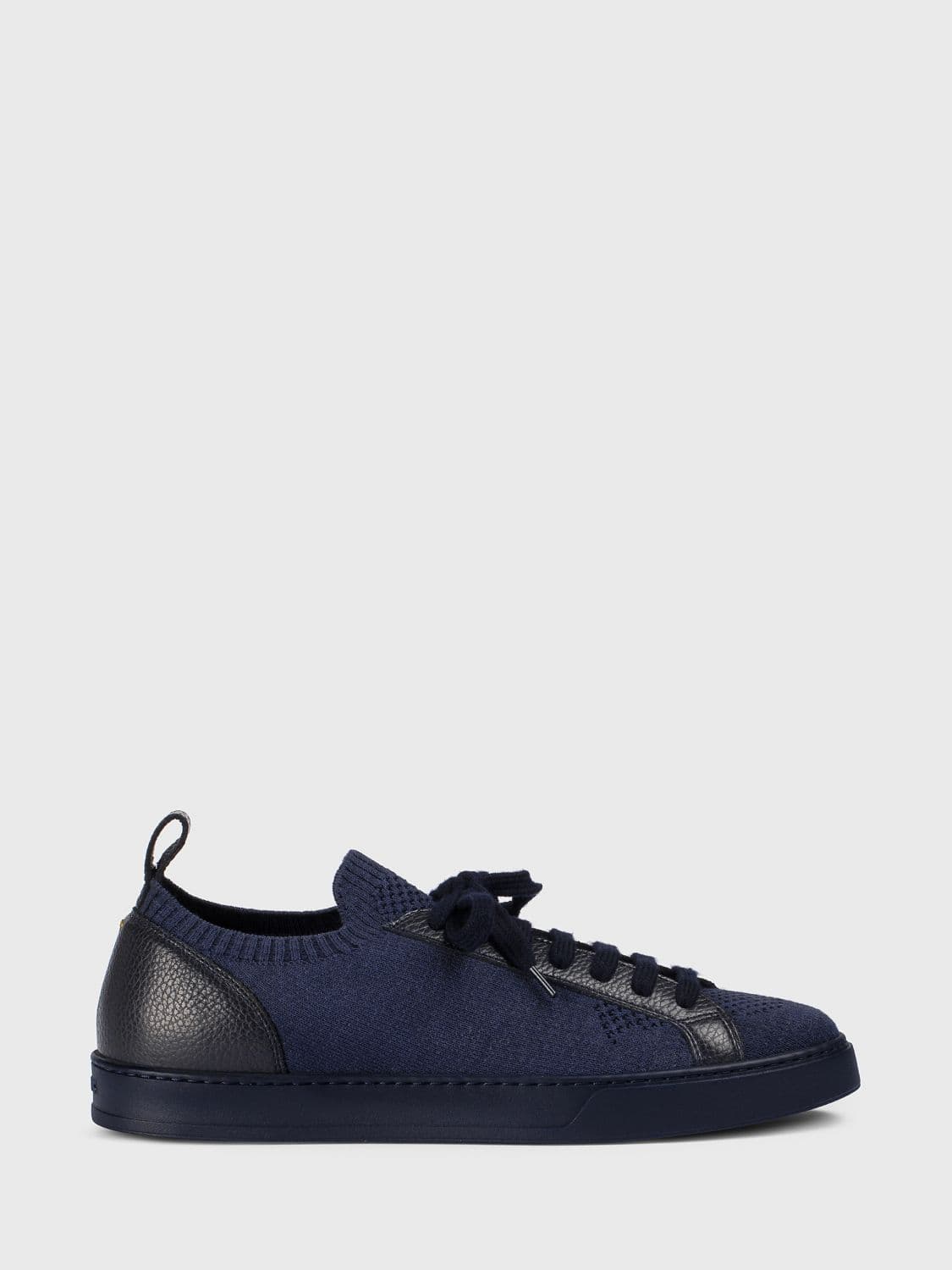 Doucal's Technical Crochet Fabric and Leather Sneakers · 42