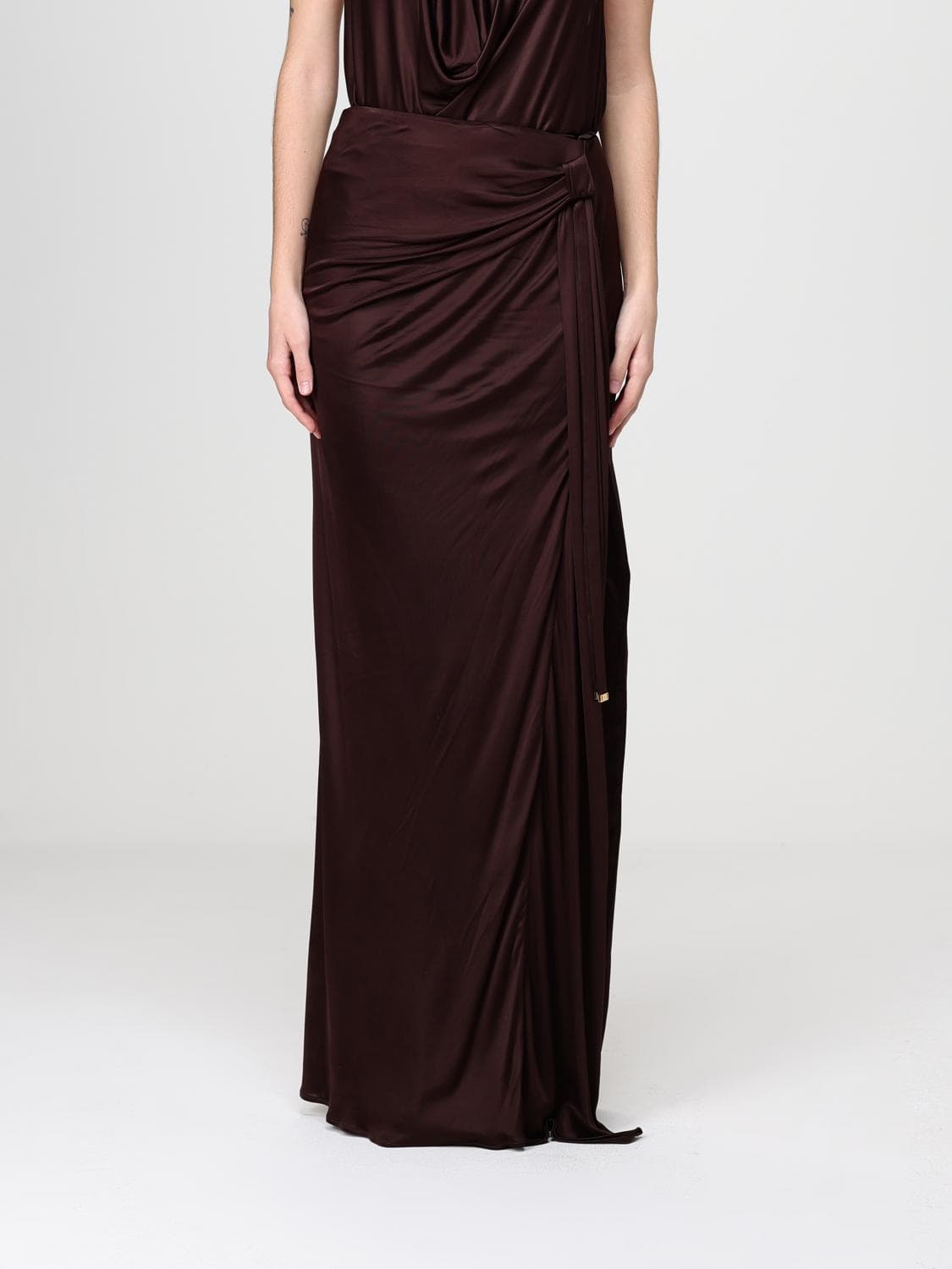 Elisabetta Franchi Jersey Long Skirt