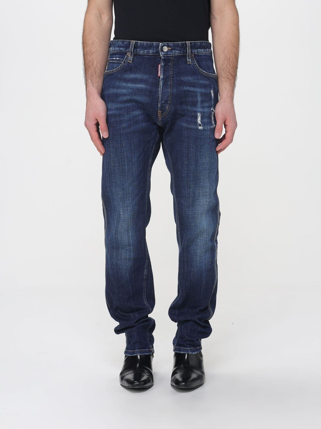 Dsquared2 Denim Smoker Wash Teddy Slim Fit Jeans