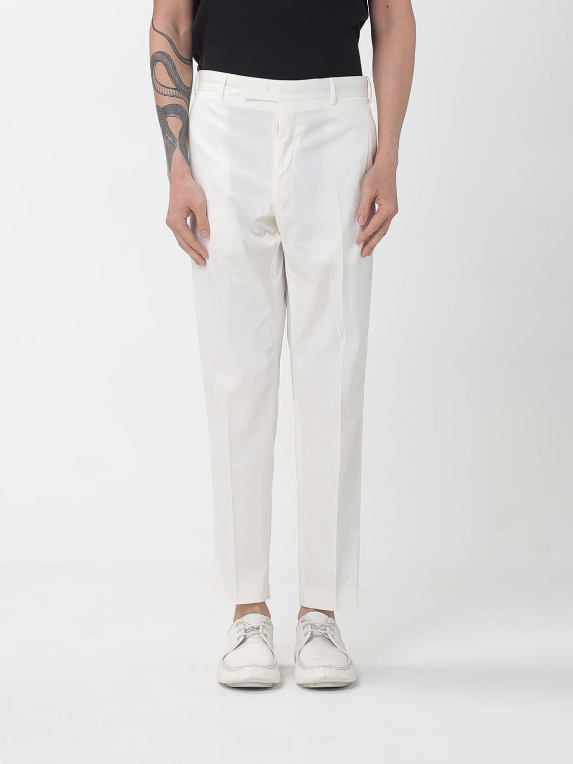 Pt Torino Cotton Tailored Trousers