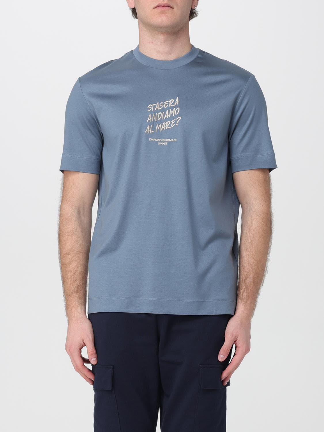 Emporio Armani Slogan T-Shirt