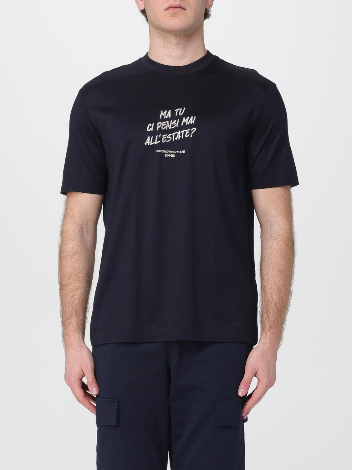 Emporio Armani Slogan T-Shirt