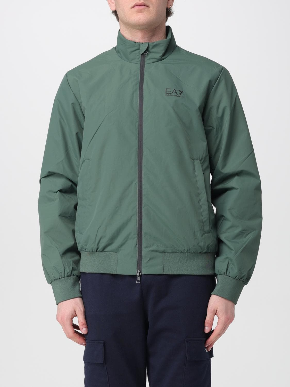 Ea7 Polyester Jacket with Logo