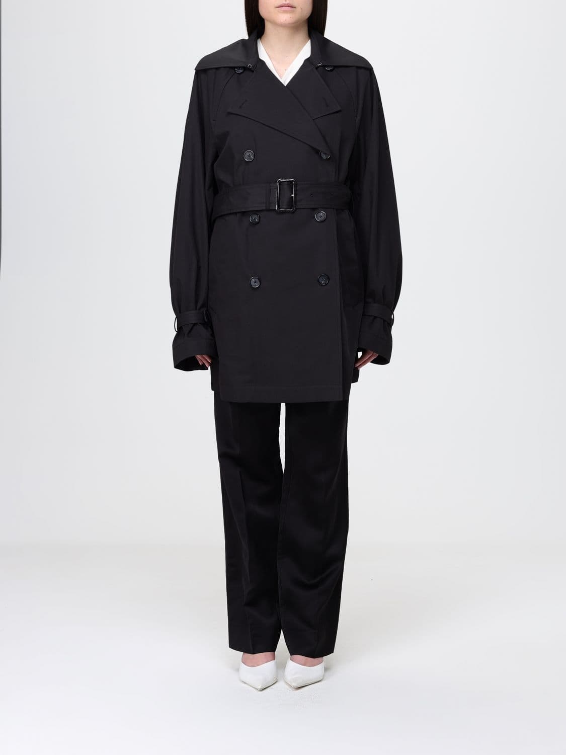 Toteme Cotton Double-Breasted Trench Coat · 34