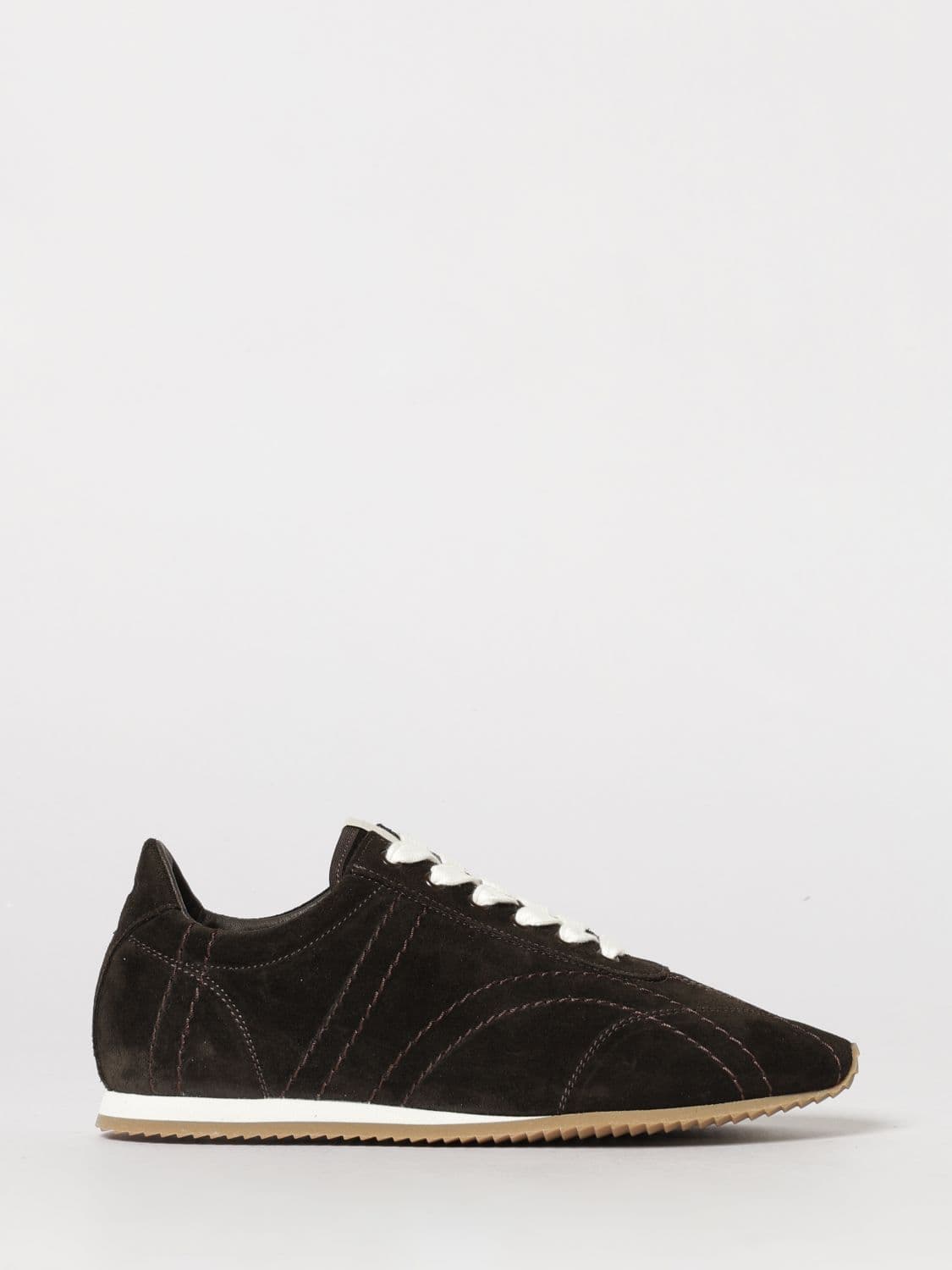 Toteme Flex Quilted Suede Sneakers · 36