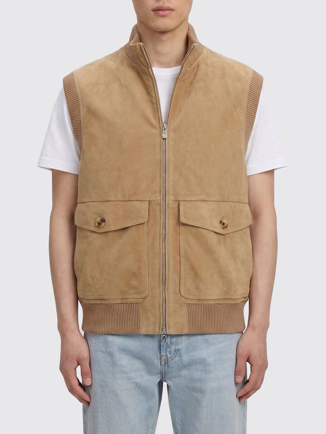 Brunello Cucinelli Suede Vest · XL