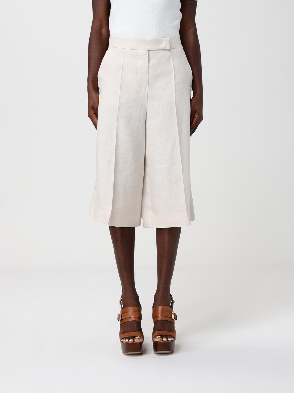 Max Mara Linen Bermuda Shorts