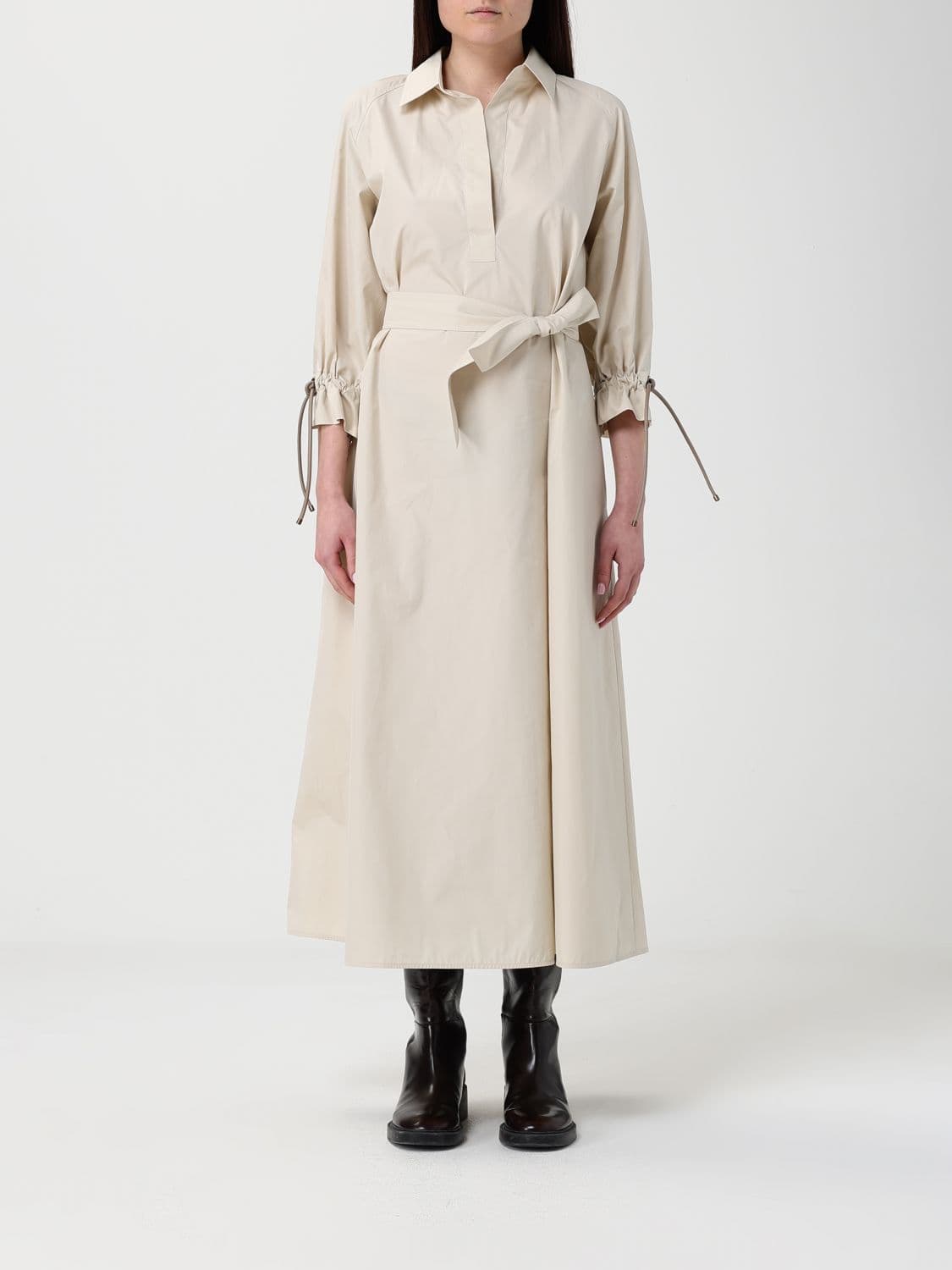 Max Mara Midi Cotton Chemisier Dress