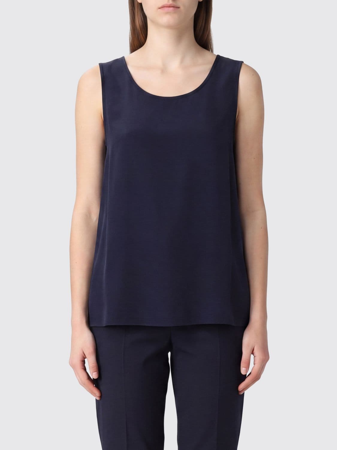 's Max Mara Basic Satin Top