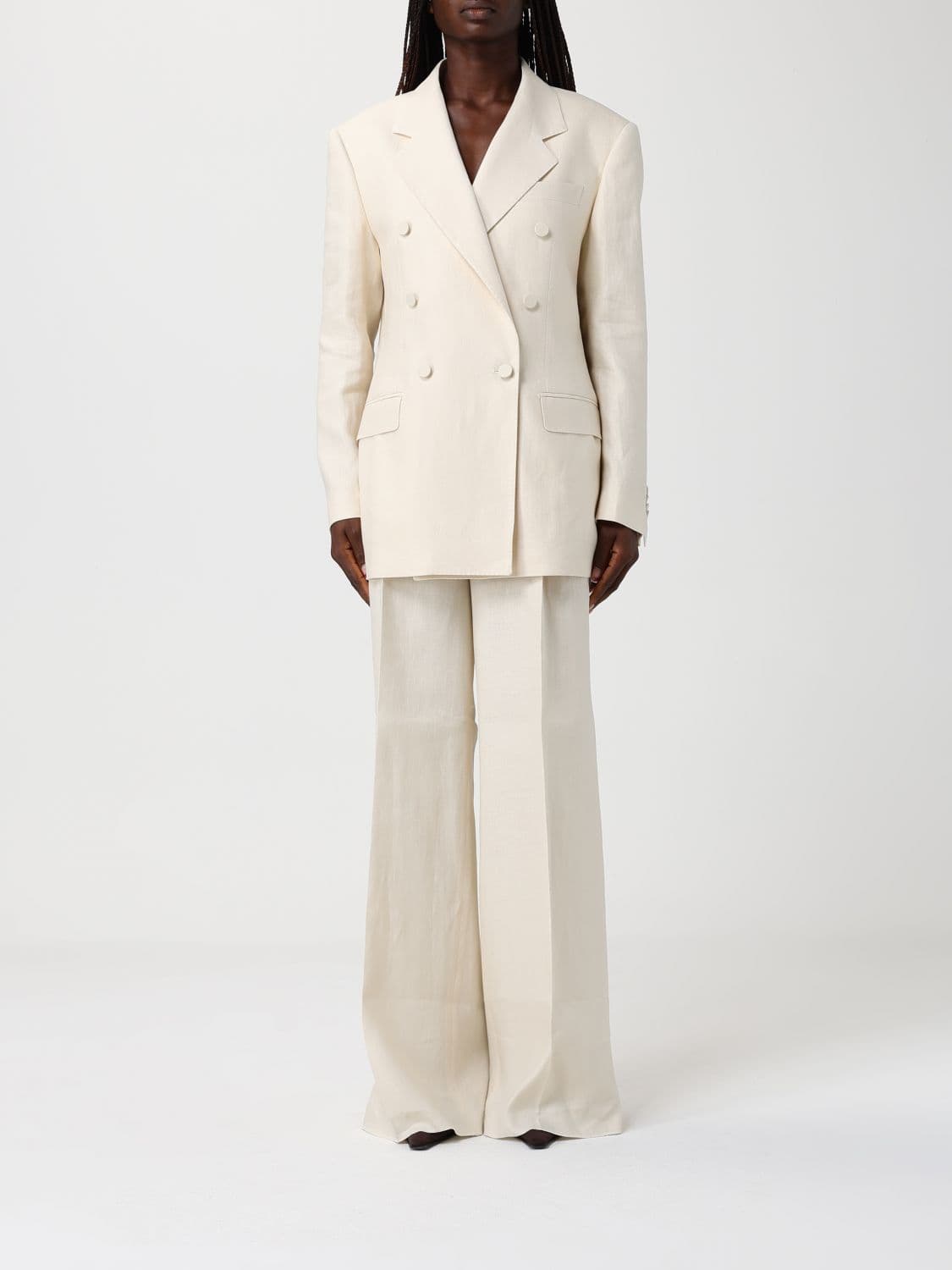 Tagliatore Double-Breasted Linen Blend Suit