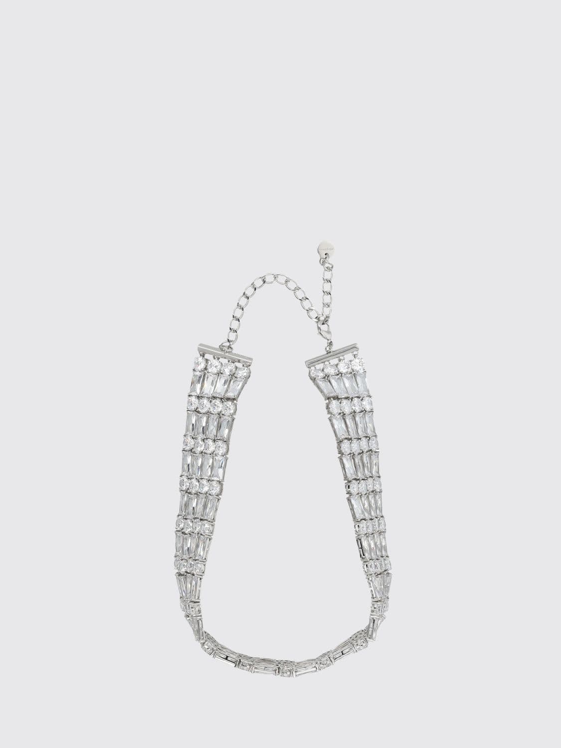 Self-Portrait Brass Choker with Set Rhinestones