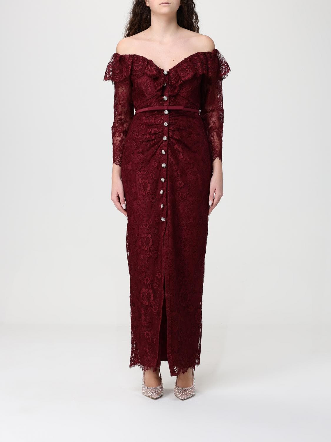 Self-Portrait Lace Long Dress