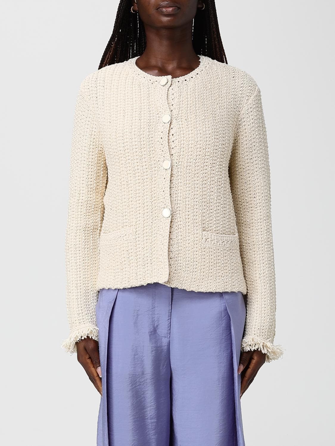 Emporio Armani Cotton Blend Cardigan